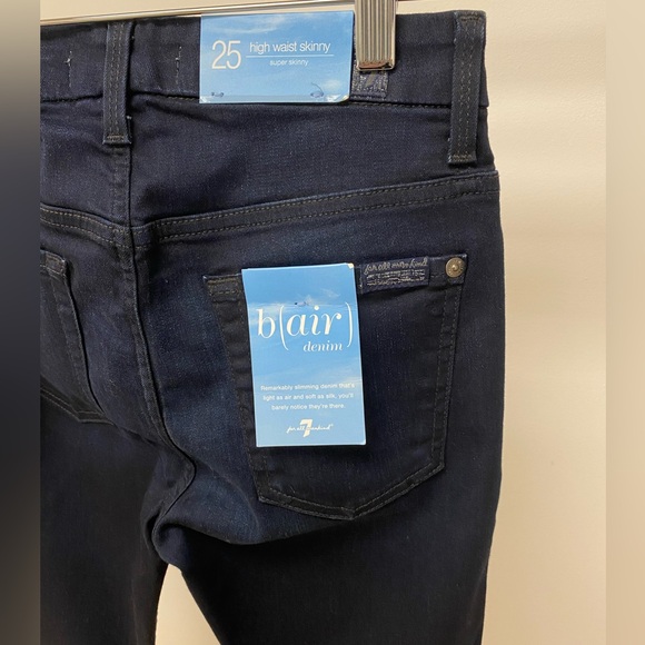High Waist Skinny, 7 For All Mankind Denim Jeans - Picture 4 of 6